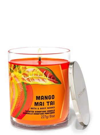 Mango Mai Tai Signature Single Wick Candle เทียนหอม 1 ไส้