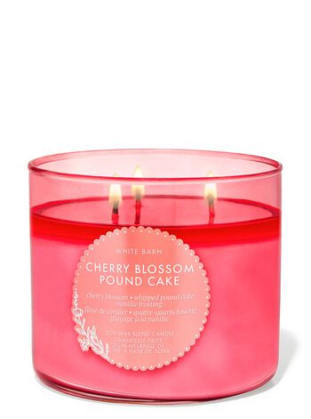 Cherry Blossom Pound Cake 3-Wick Candle เทียนหอม 3 ไส้