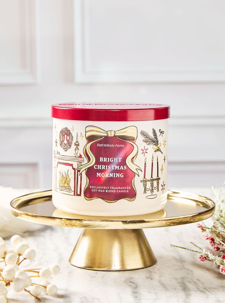 Bright Christmas Morning 3-Wick Candle เทียนหอม 3 ไส้