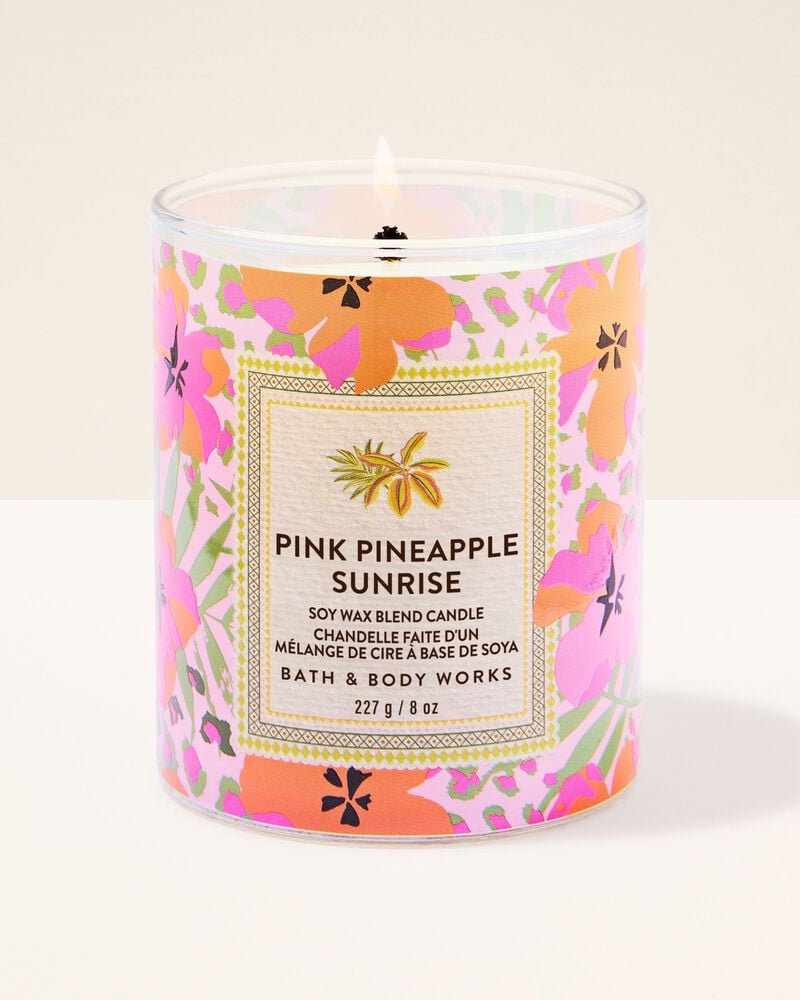 Pink Pineapple Sunrise Single Wick Candle เทียนหอม 1 ไส้