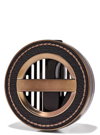 Leather Stitched Car Fragrance Holder ที่วางน้ำหอมปรับอากาศรถยนต์