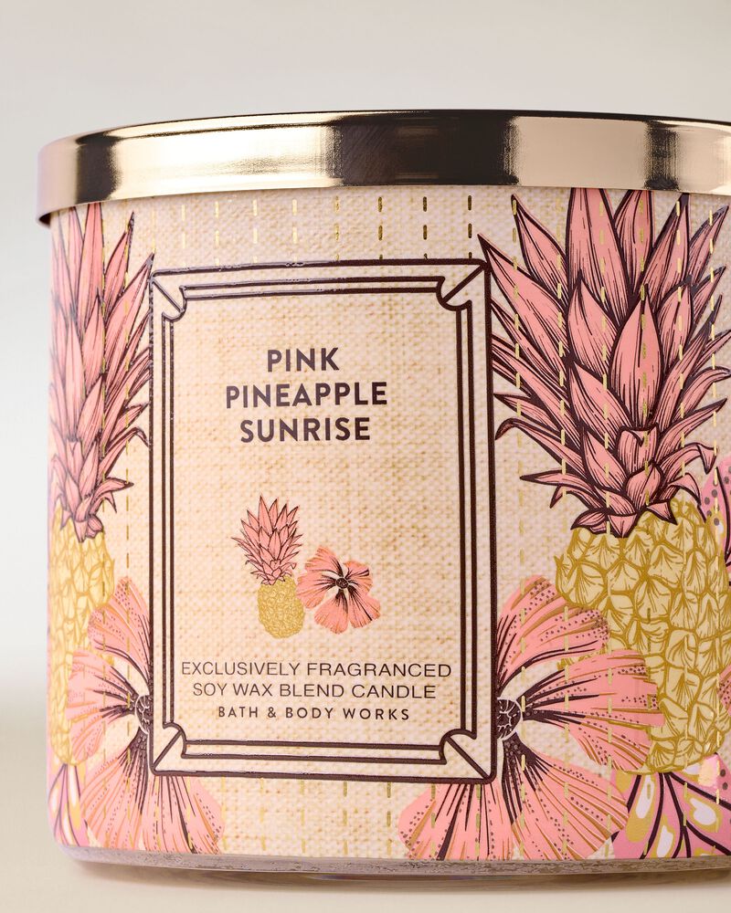 Pink Pineapple Sunrise 3-Wick Candle เทียนหอม 3 ไส้