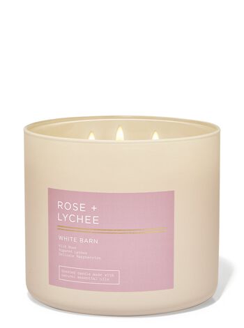 Rose & Lychee 3-Wick Candle เทียนหอม 3 ไส้