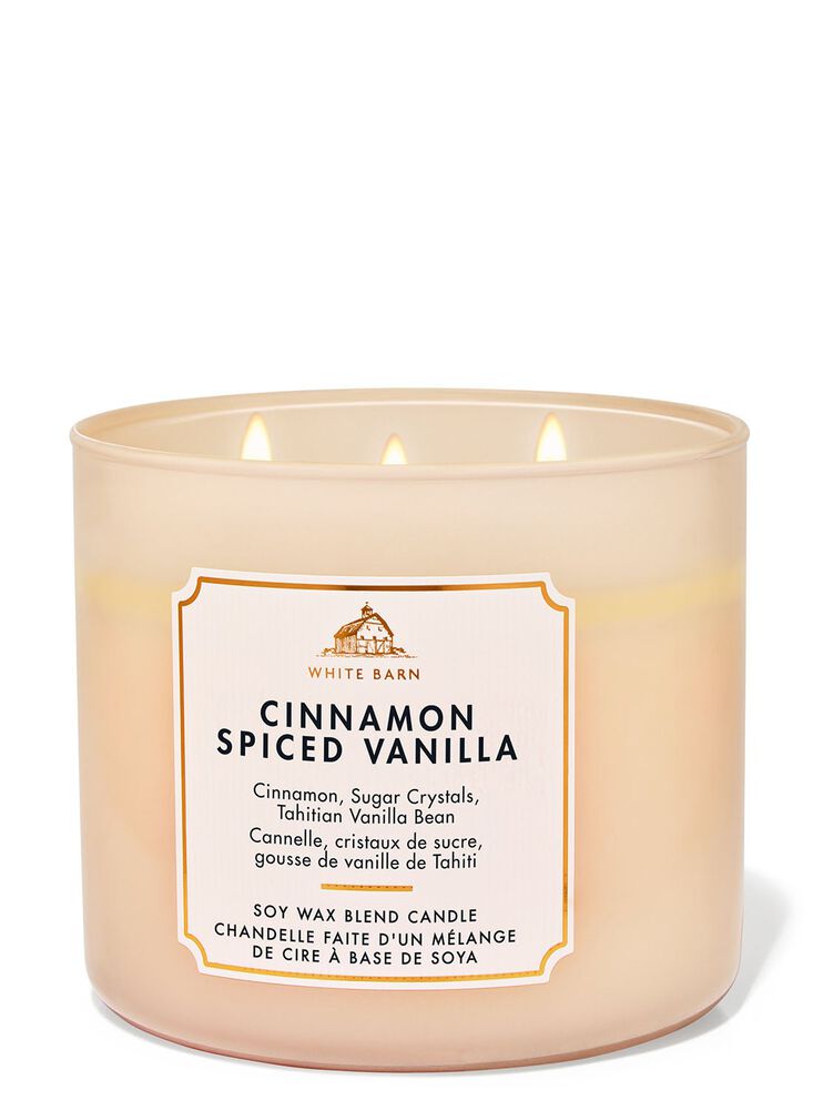 Cinnamon Spiced Vanilla 3-Wick Candle เทียนหอม 3 ไส้