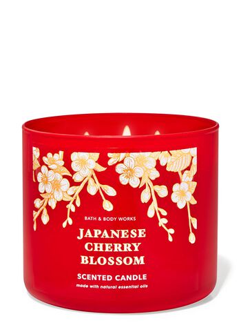 Japanese Cherry Blossom 3-Wick Candle เทียนหอม 3 ไส้