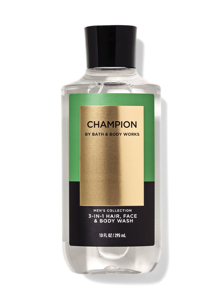 Champion 3-in-1 Hair, Face & Body Wash สบู่สูตร 3-in-1