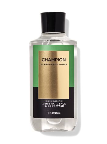 Champion 3-in-1 Hair, Face & Body Wash สบู่สูตร 3-in-1