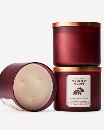 Cranberry Woods 3-Wick Candle เทียนหอม 3 ไส้