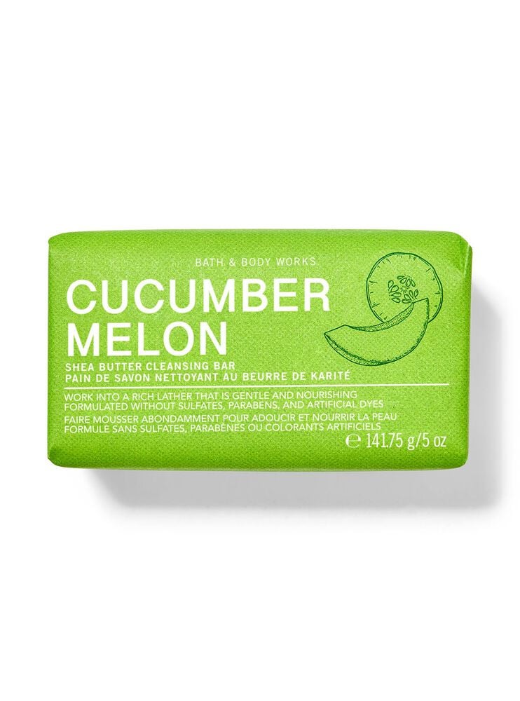 Cucumber Melon Shea Butter Cleansing Bar สบู่ก้อน