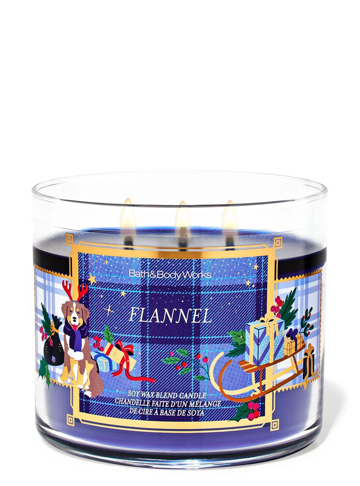 Flannel 3-Wick Candle เทียนหอม 3 ไส้