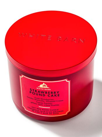 Strawberry Pound Cake 3-Wick Candle เทียนหอม 3 ไส้