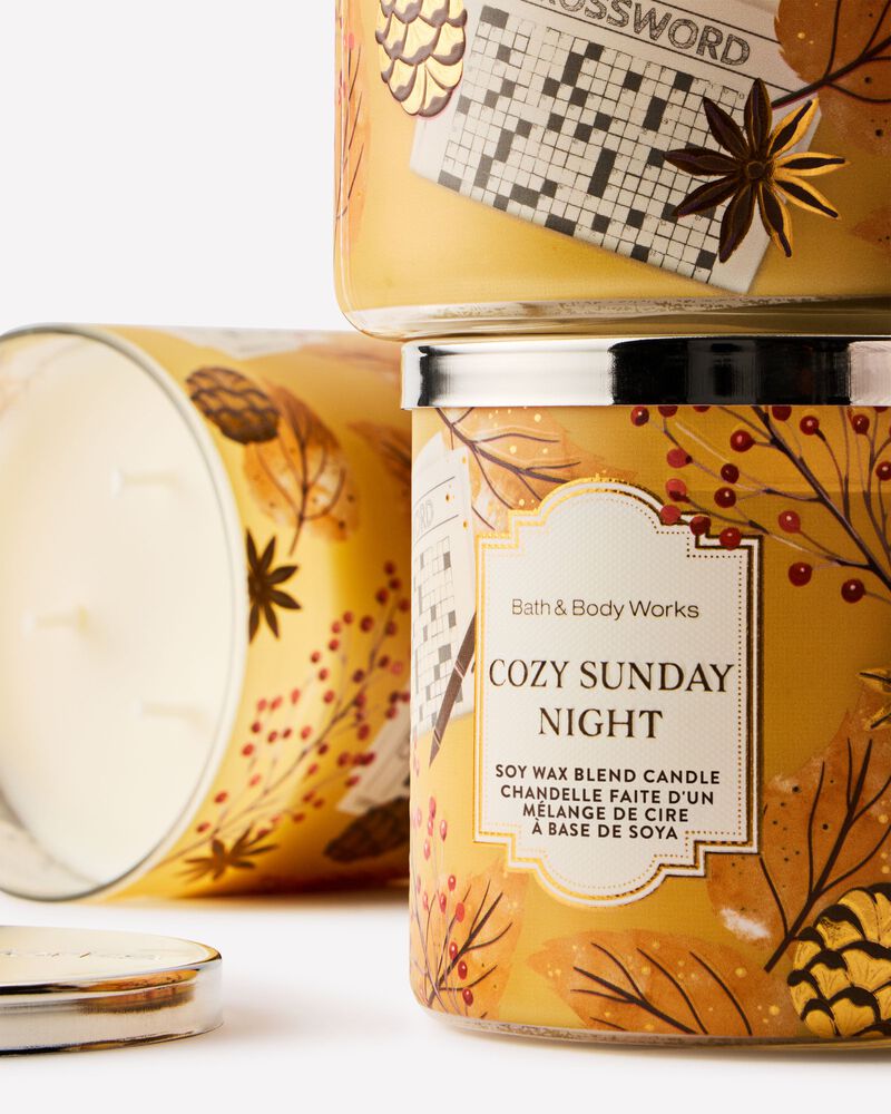 Cozy Sunday Night 3-Wick Candle เทียนหอม 3 ไส้