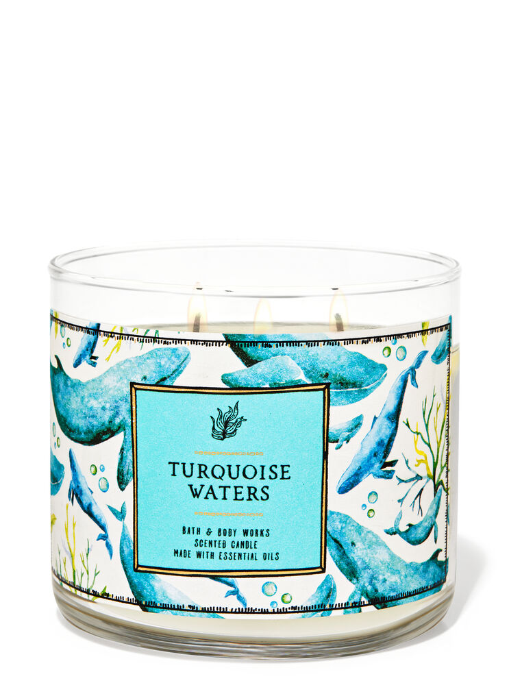 Buy Turquoise Waters 3-Wick Candle Online | Bath & Body Works Thailand