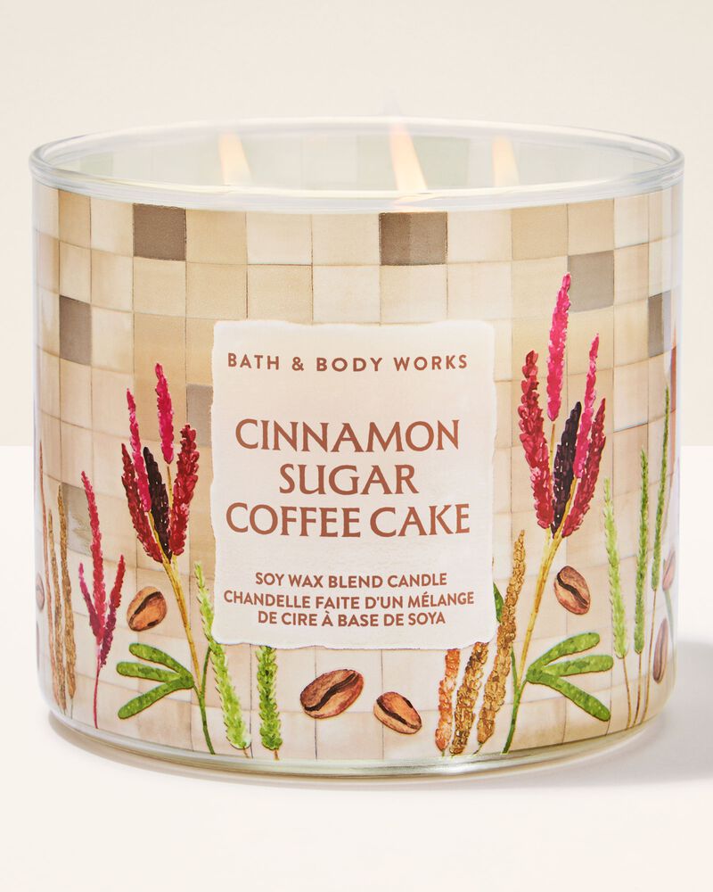 Cinnamon Sugar Coffee Cake 3-Wick Candle เทียนหอม 3 ไส้