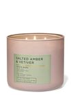 Salted Amber & Vetiver 3-Wick Candle image number null
