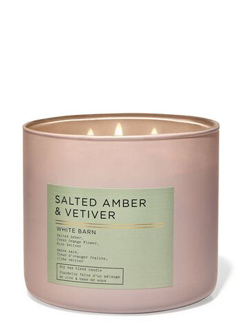 Salted Amber & Vetiver 3-Wick Candle เทียนหอม 3 ไส้