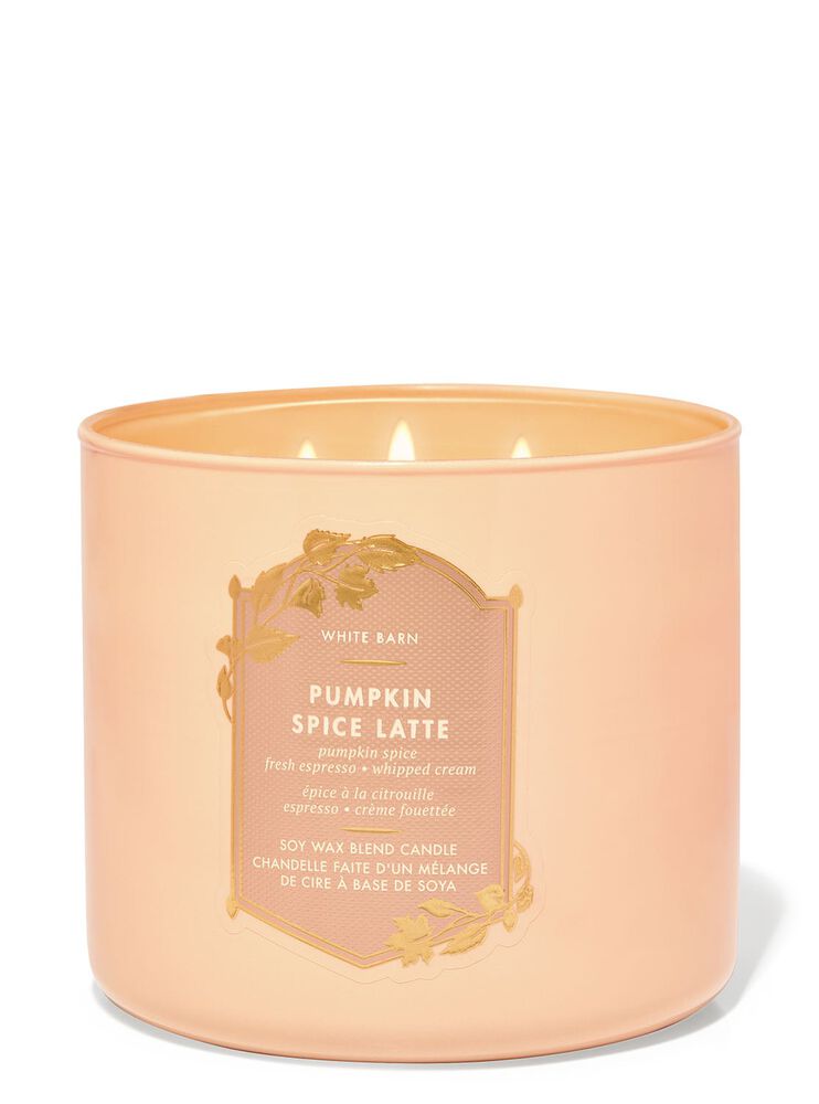 Pumpkin Spice Latte 3-Wick Candle เทียนหอม 3 ไส้