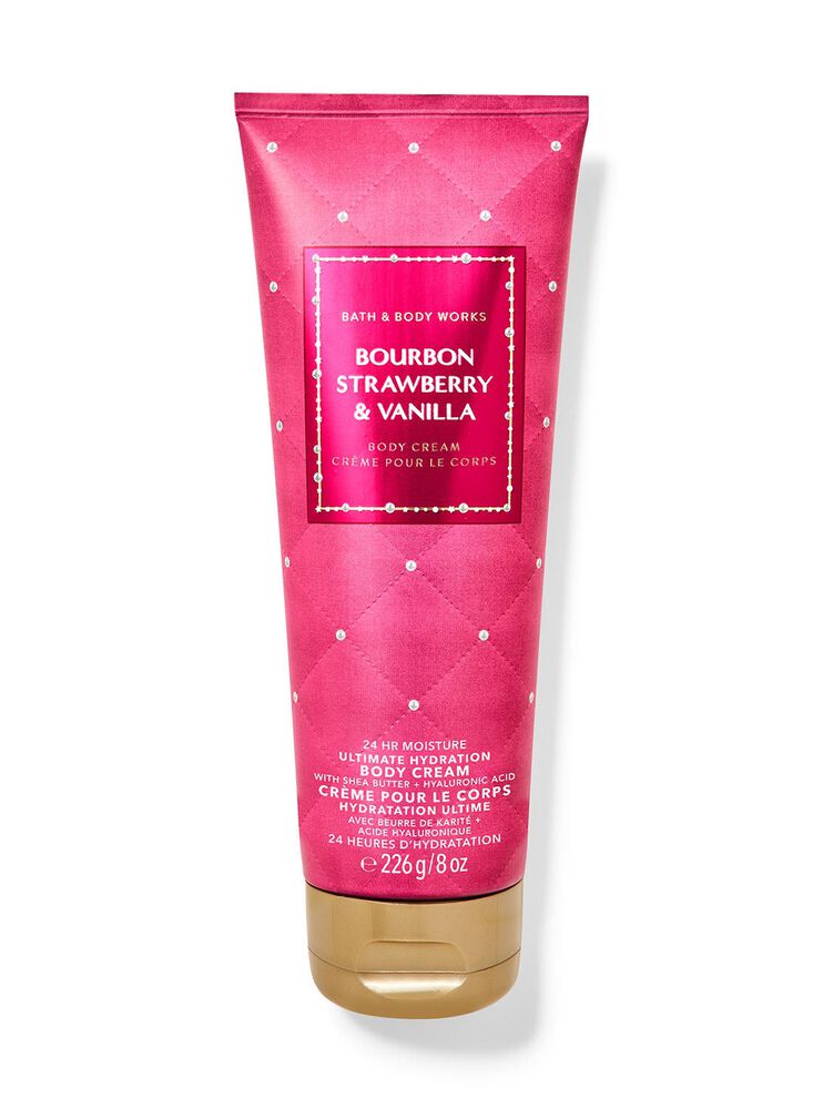 Bourbon Strawberry & Vanilla Ultimate Hydration Body Cream บอดี้ครีม