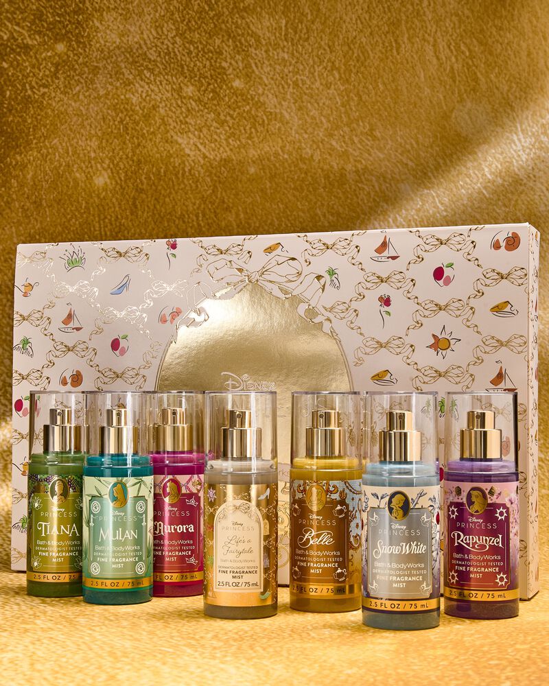 Disney Princess 7-piece Mini Fine Fragrance Mist Sampler Gift Set กิ๊ฟต์เซ็ต