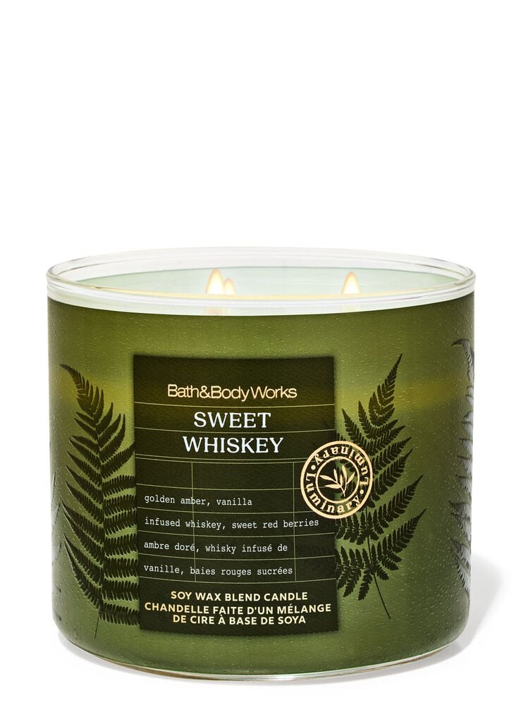 Sweet Whiskey 3-Wick Candle เทียนหอม 3 ไส้