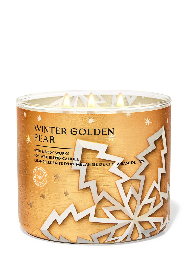 Winter Golden Pear 3-Wick Candle เทียนหอม 3 ไส้