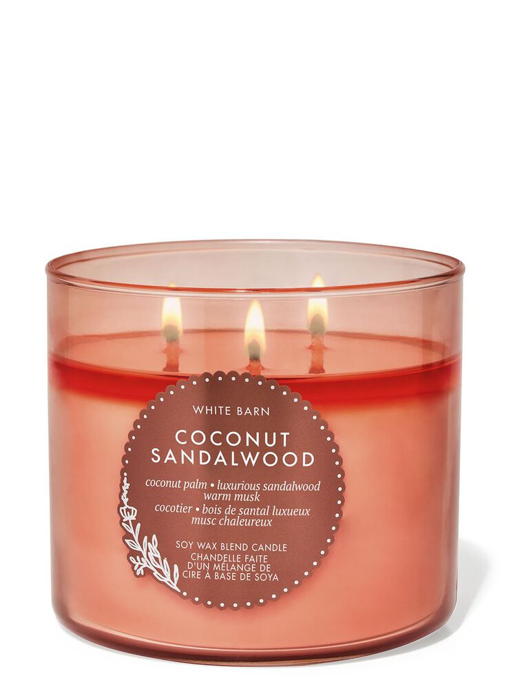 Coconut Sandalwood 3-Wick Candle เทียนหอม 3 ไส้