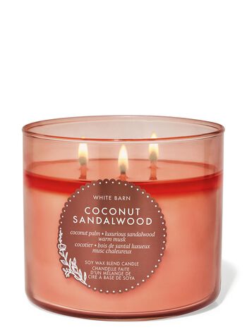 Coconut Sandalwood 3-Wick Candle เทียนหอม 3 ไส้