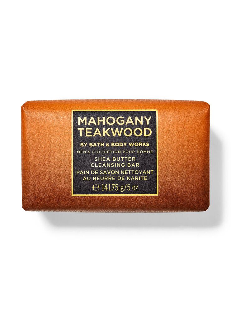 Mahogany Teakwood Shea Butter Cleansing Bar สบู่ก้อน