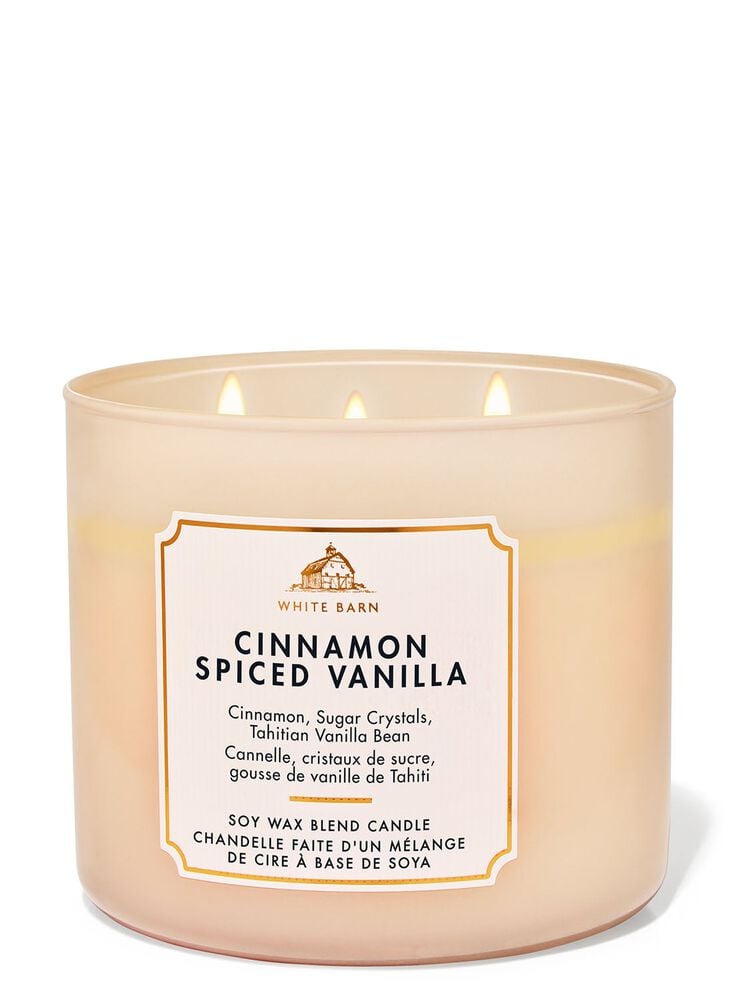 Cinnamon Spiced Vanilla 3-Wick Candle เทียนหอม 3 ไส้