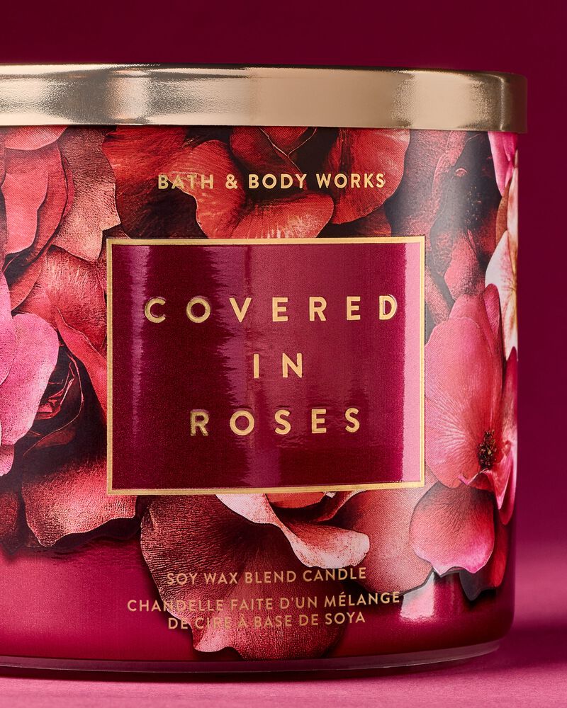 Covered In Roses 3-Wick Candle เทียนหอม 3 ไส้