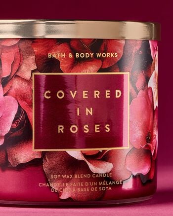 Covered In Roses 3-Wick Candle เทียนหอม 3 ไส้