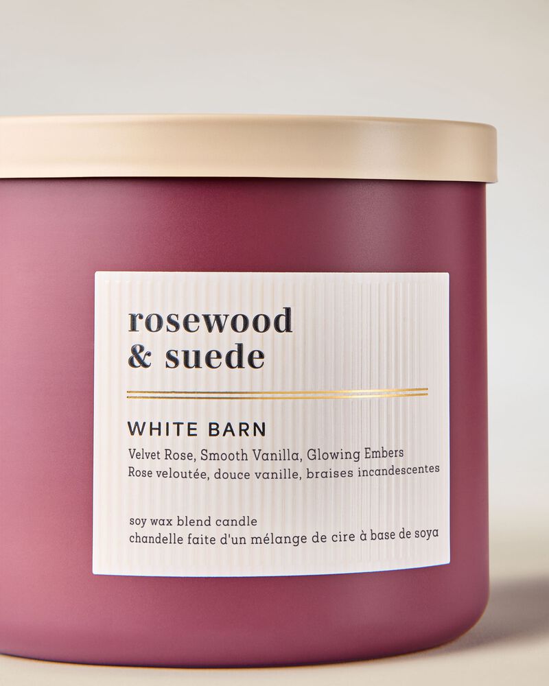 Rosewood & Suede 3-Wick Candle เทียนหอม 3 ไส้