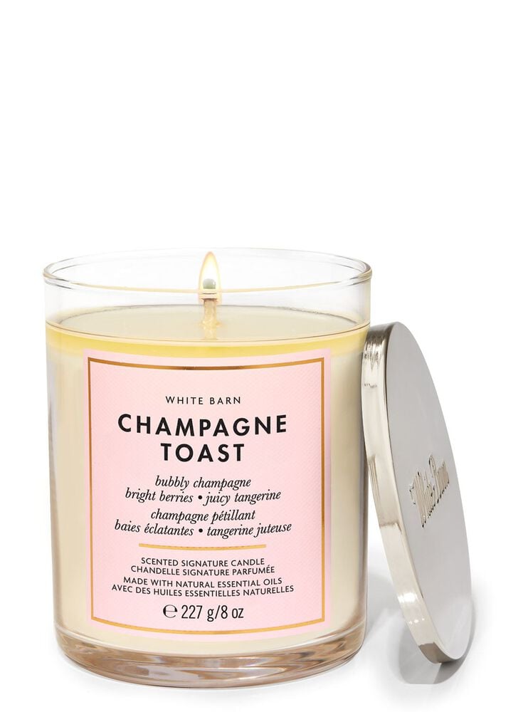 Champagne Toast Single Wick Candle เทียนหอม 1 ไส้