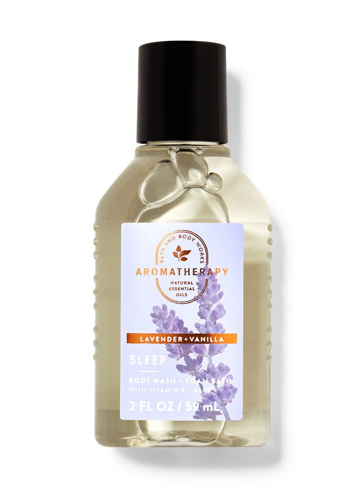 Lavender Vanilla Travel Size Body Wash and Foam Bath Travel Size Body Wash and Foam Bath