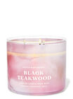 Black Teakwood 3-Wick Candle image number null