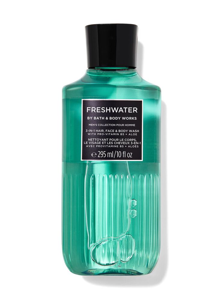 Freshwater 3-in-1 Hair, Face & Body Wash สบู่สูตร 3-in-1
