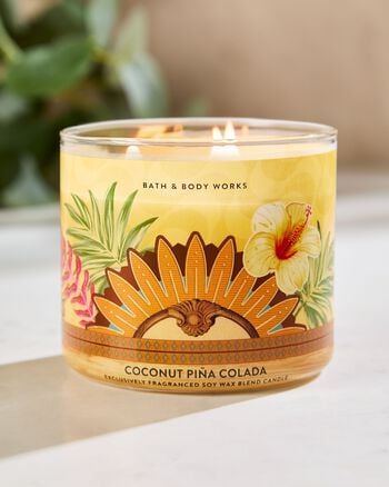 Coconut Pi&ntilde;a Colada 3-Wick Candle เทียนหอม 3 ไส้