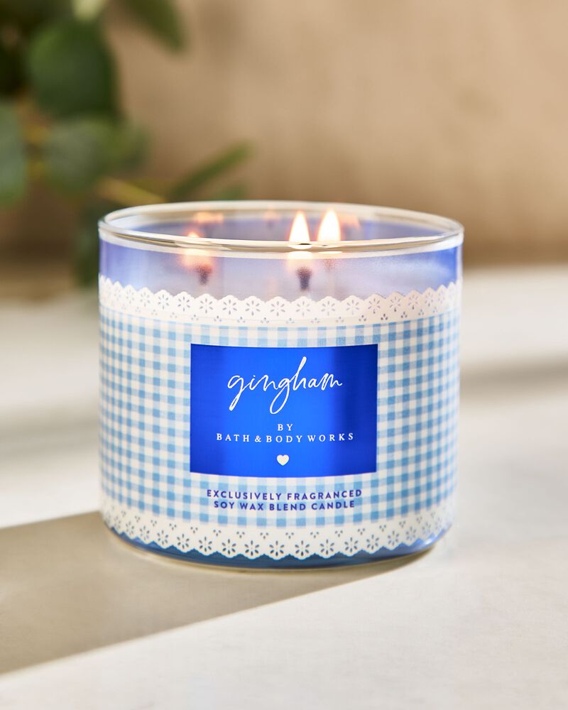 Gingham 3-Wick Candle เทียนหอม 3 ไส้