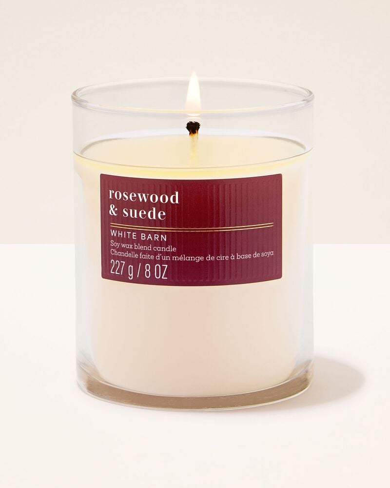 Rosewood & Suede Single Wick Candle เทียนหอม 1 ไส้