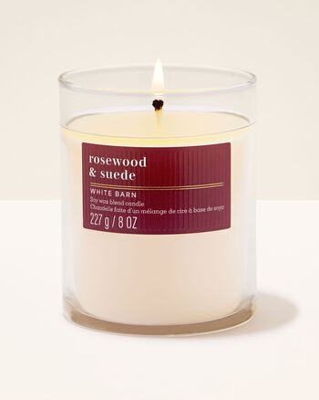 Rosewood & Suede Single Wick Candle เทียนหอม 1 ไส้