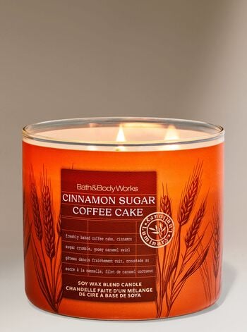 Cinnamon Sugar Coffee Cake 3-Wick Candle เทียนหอม 3 ไส้