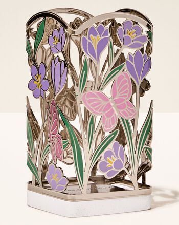 Shimmery Butterflies & Flowers Soap Holder ที่วางสบู่ล้างมือ