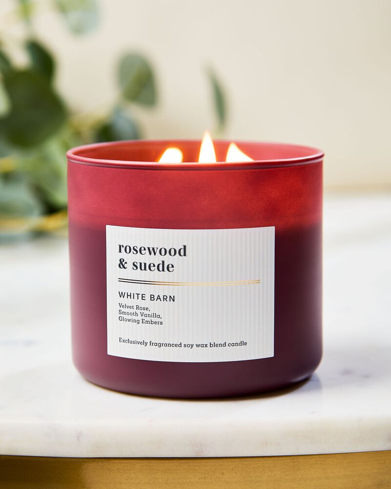 Rosewood & Suede 3-Wick Candle เทียนหอม 3 ไส้
