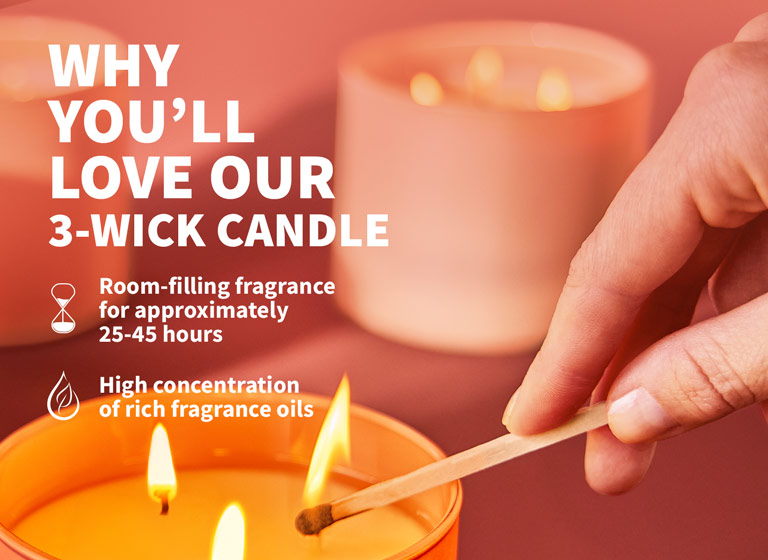 3-Wick Candles