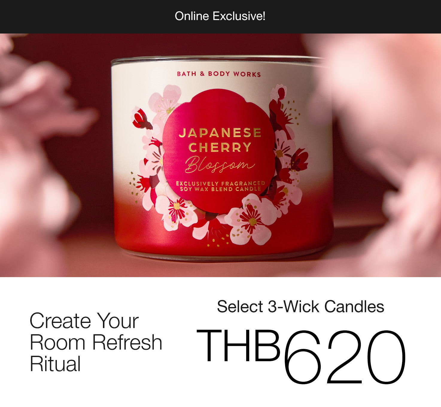 Select 3 Wick Candle 1 for 620 THB